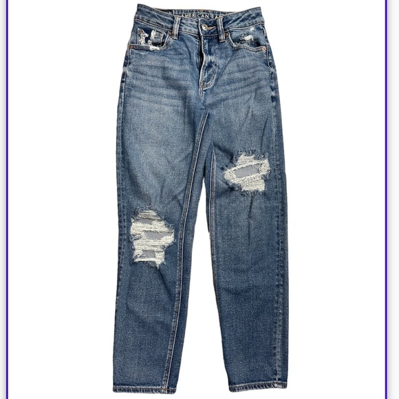 AMERICAN EAGLE MOM STRAIGHT JEAN - Picture 1 of 3